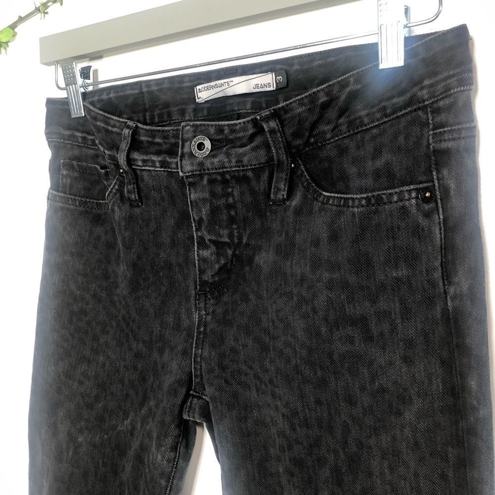 Modern Saints Black Animal Print Skinny Jeans